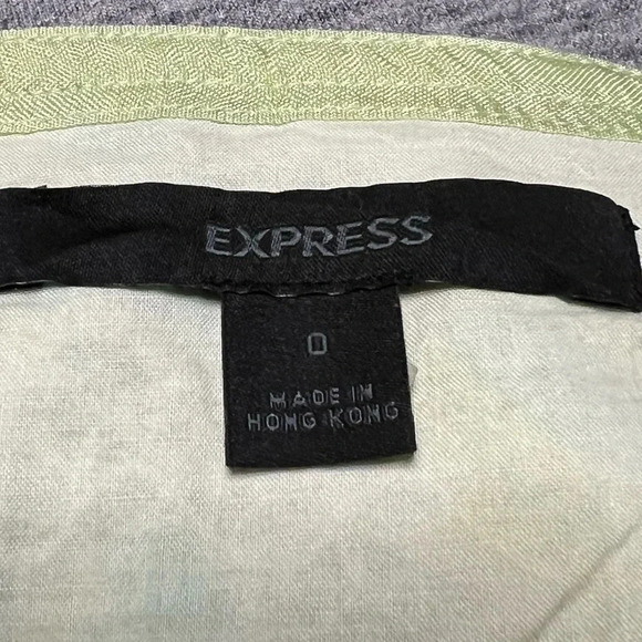 Express Women's Green and Gold Skirt - Picture 3 of 4